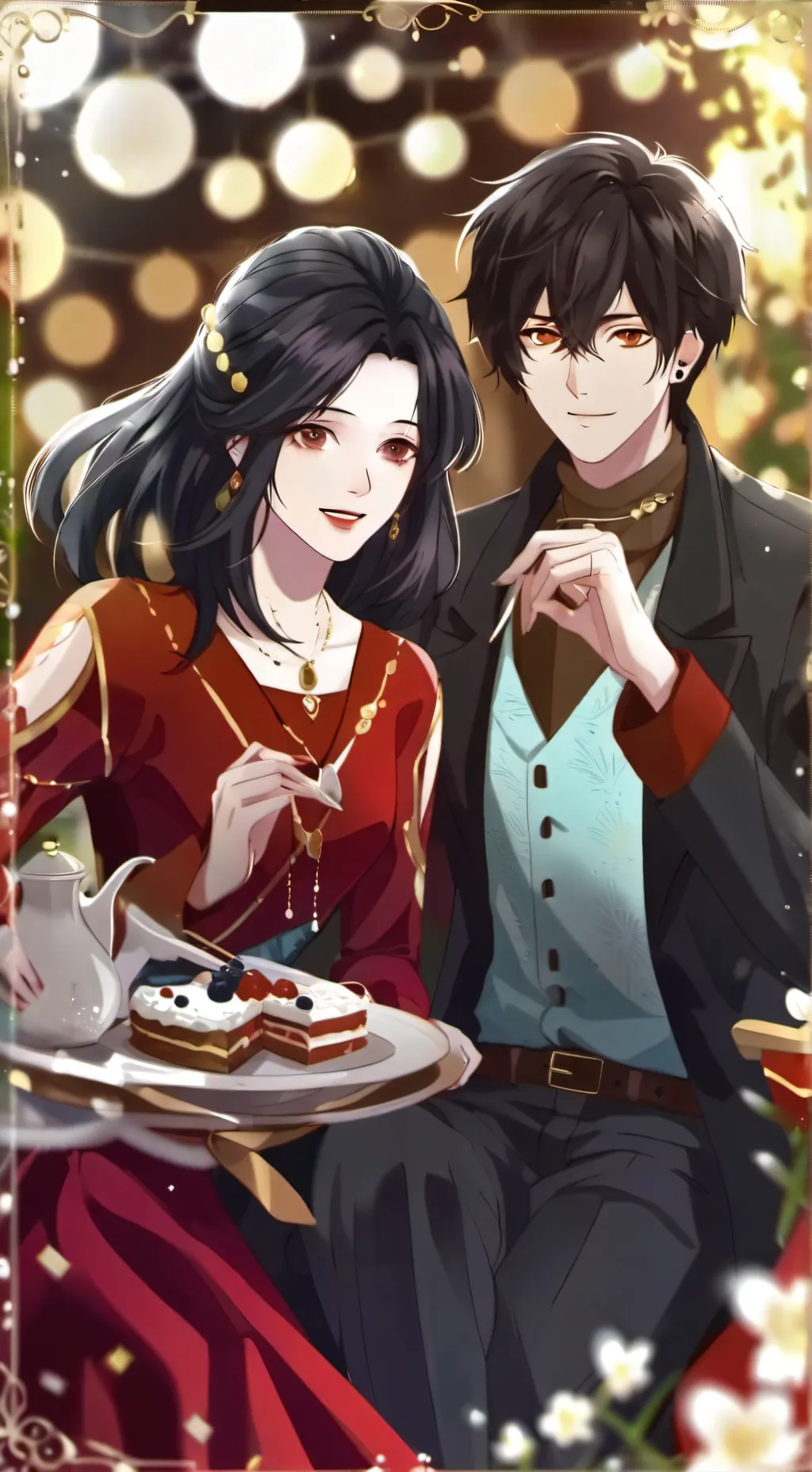 ai character: Rose background