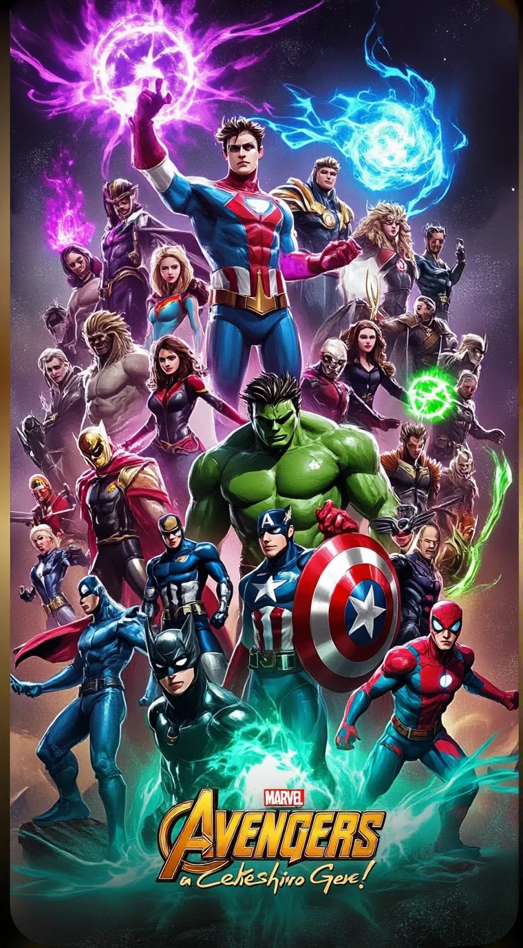 ai character: Avengers and JL background