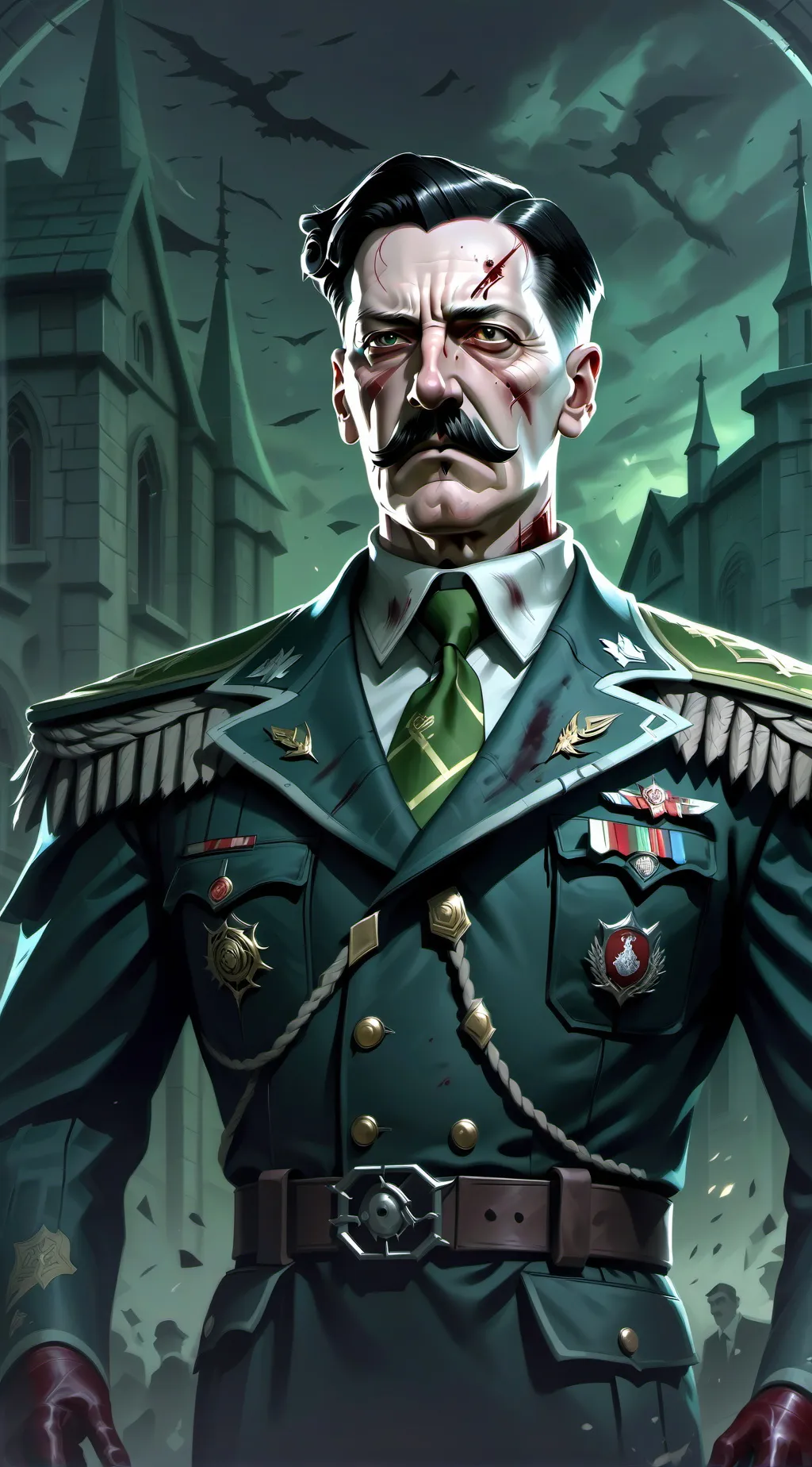 ai character: zombie adolf background