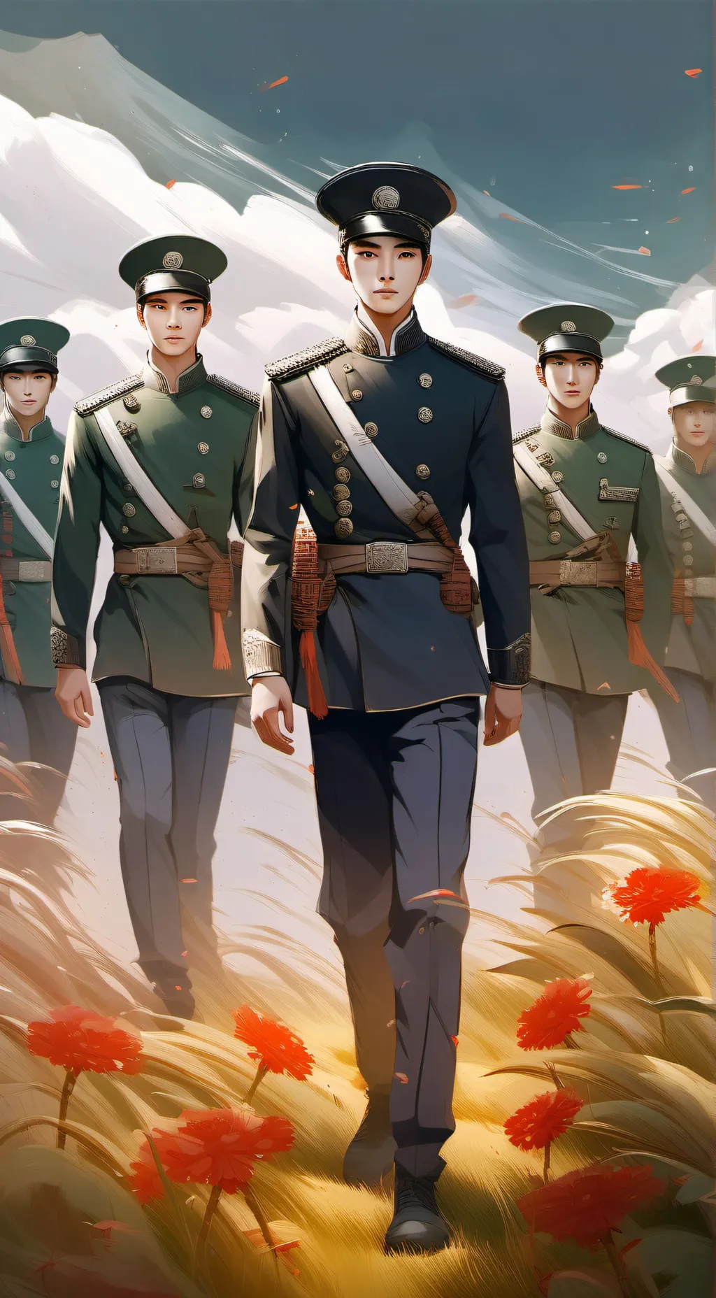 ai character: BTS military background