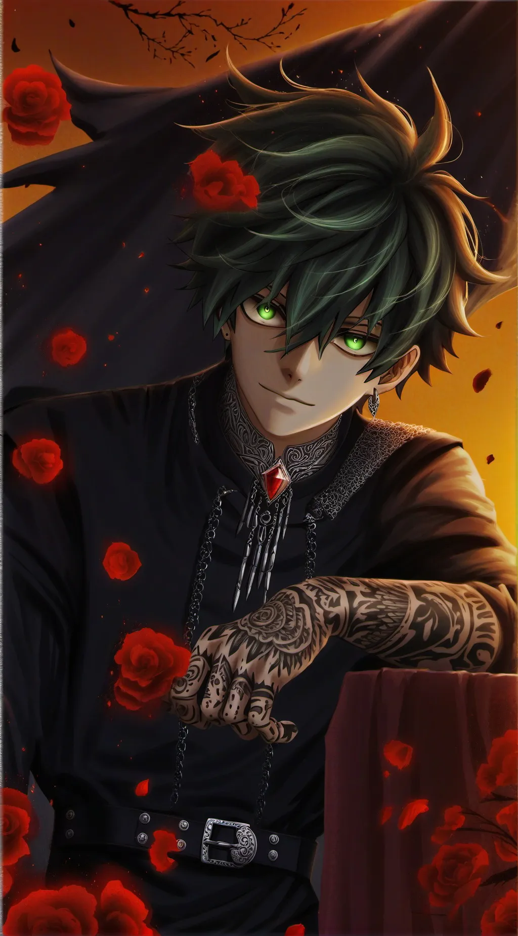 ai character: Deku asesino background