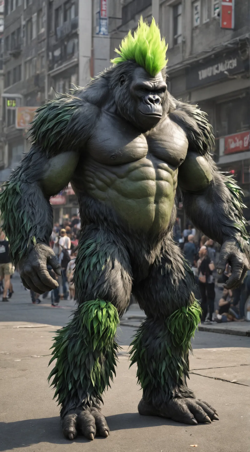 ai character: punk kong background