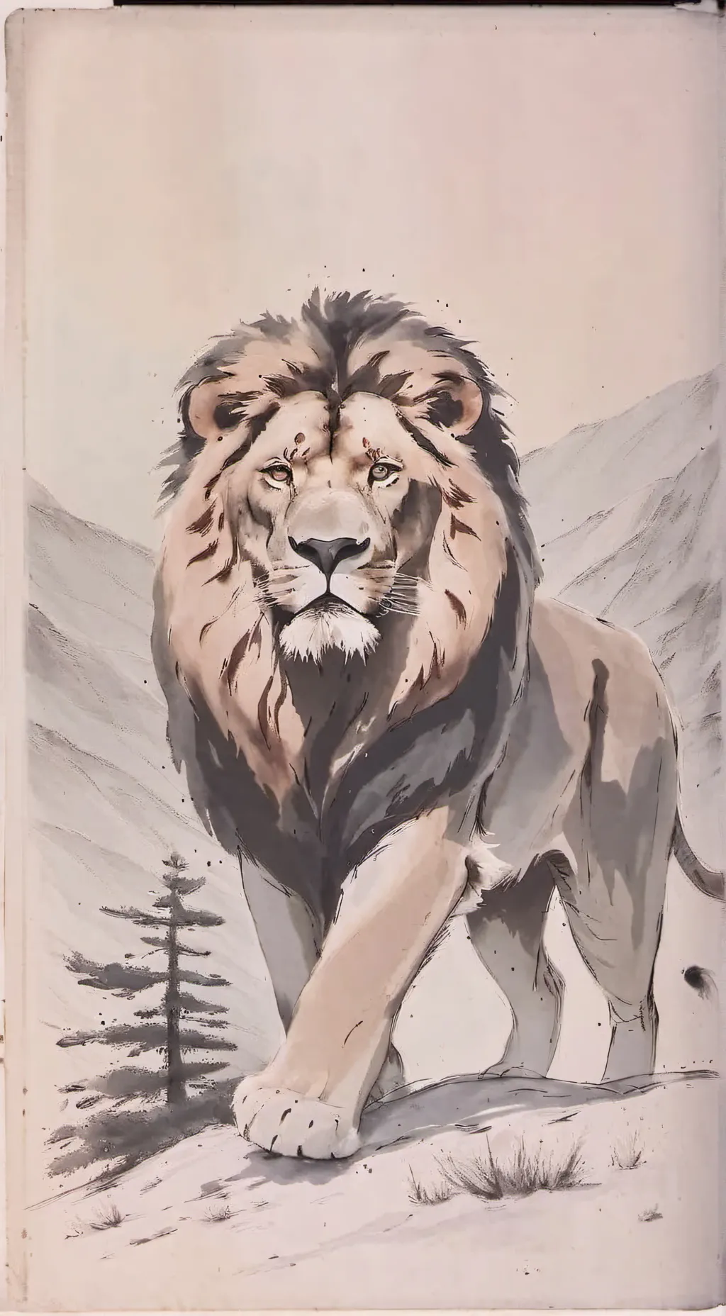 ai character: Mufasa background