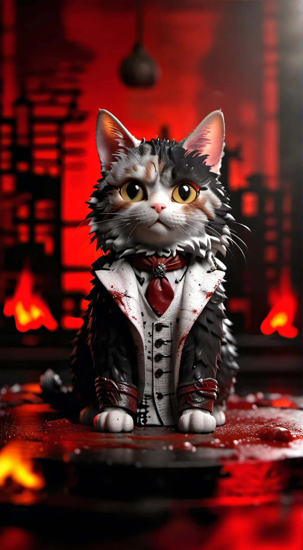 ai character:  cat background