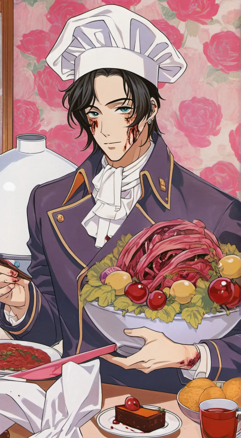 ai character: chef des zombies background