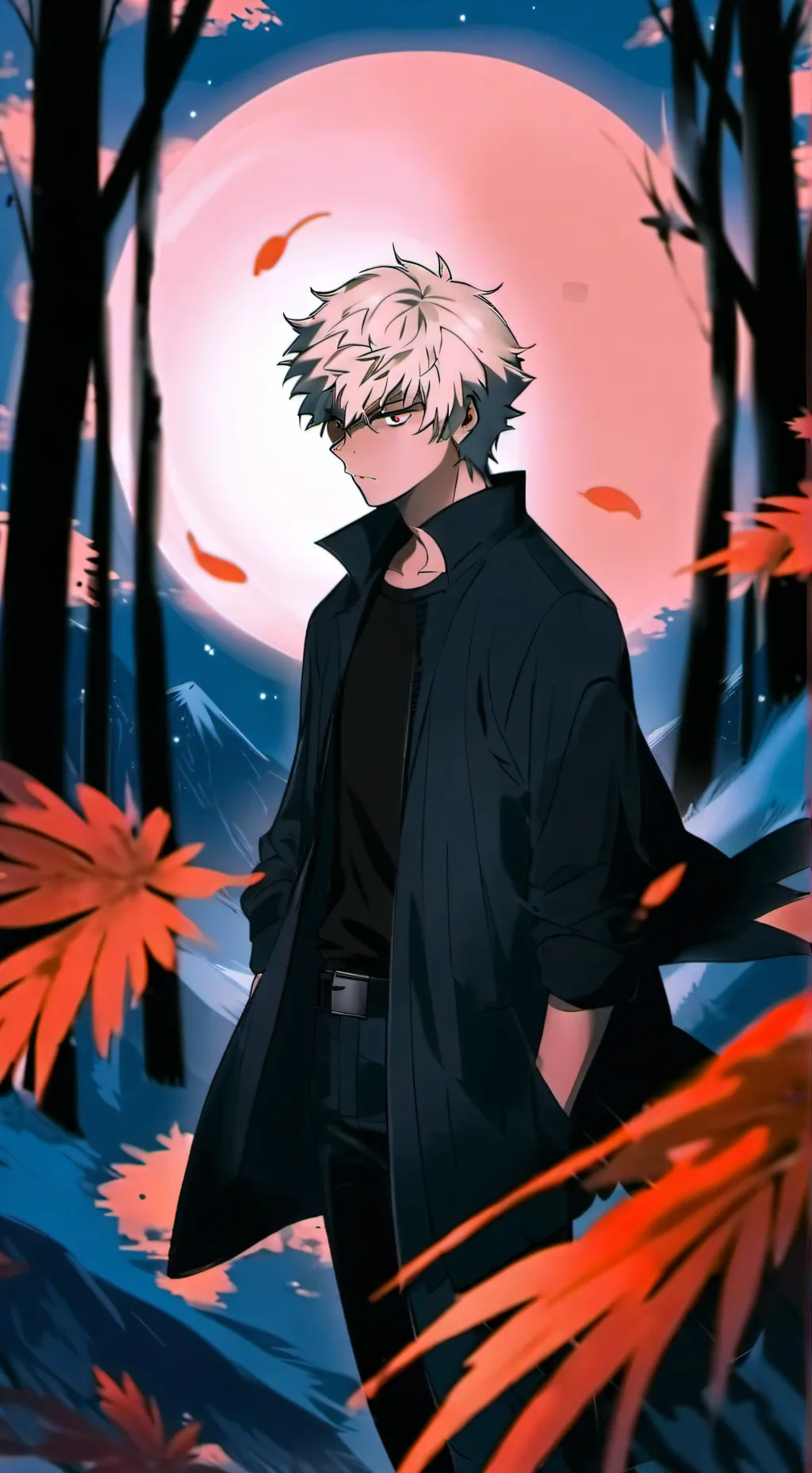 ai character: bakugo  background