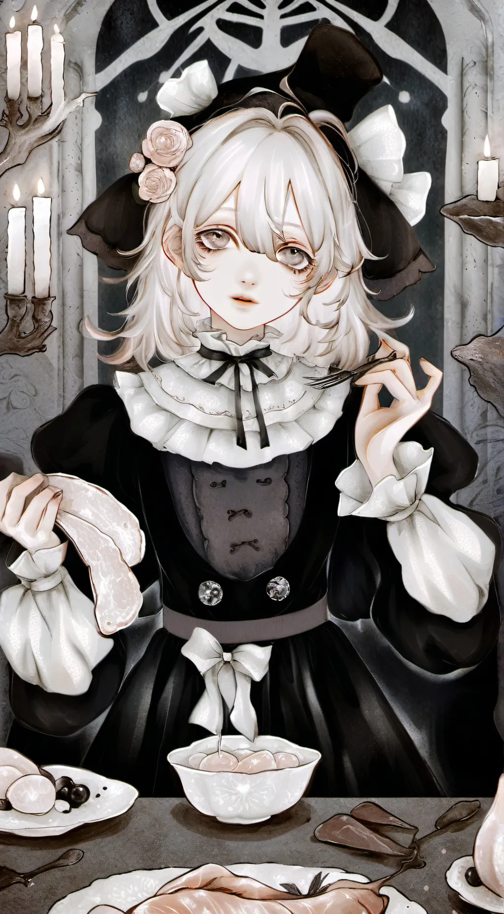 ai character: tests! background