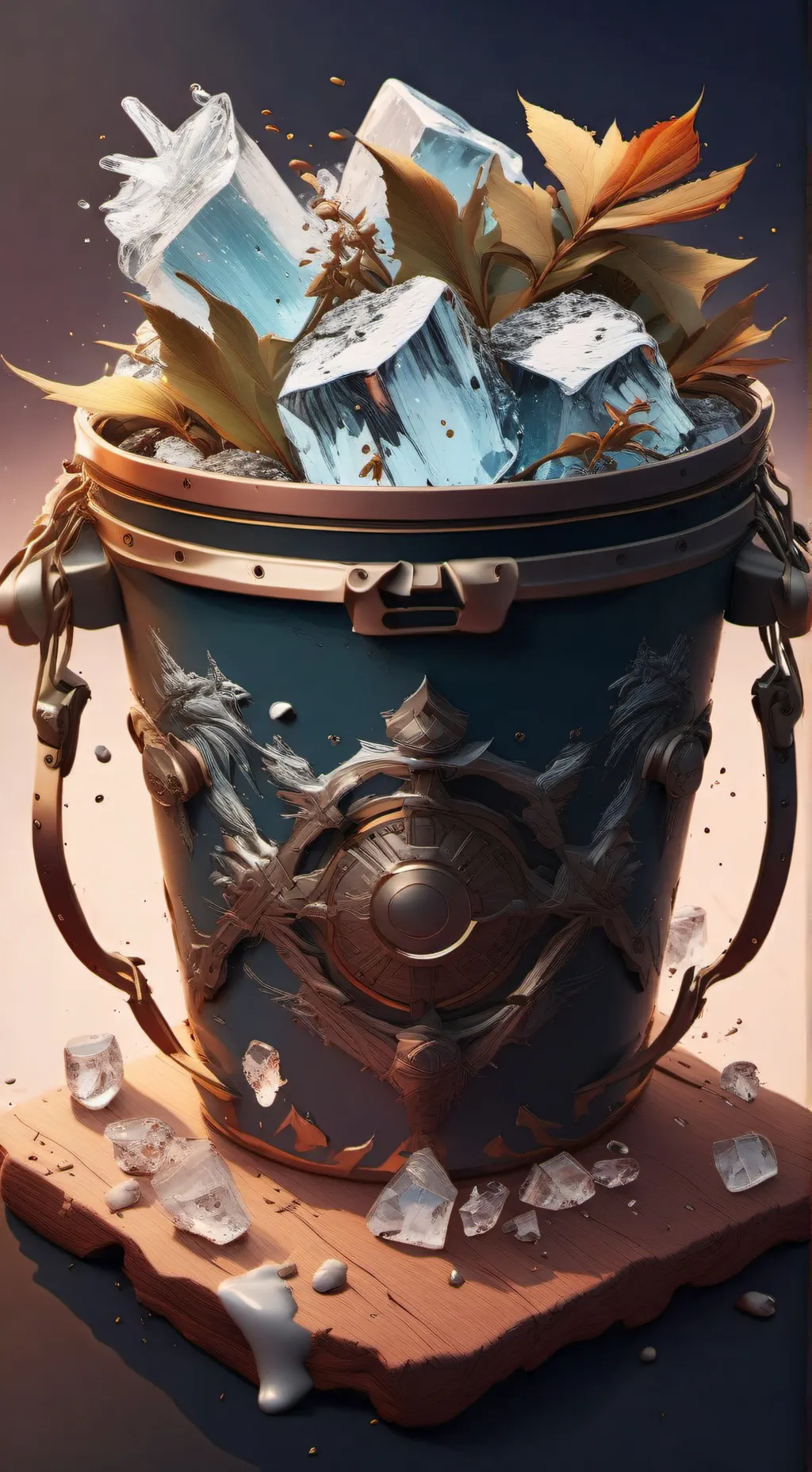 ai character: ice dump challange background