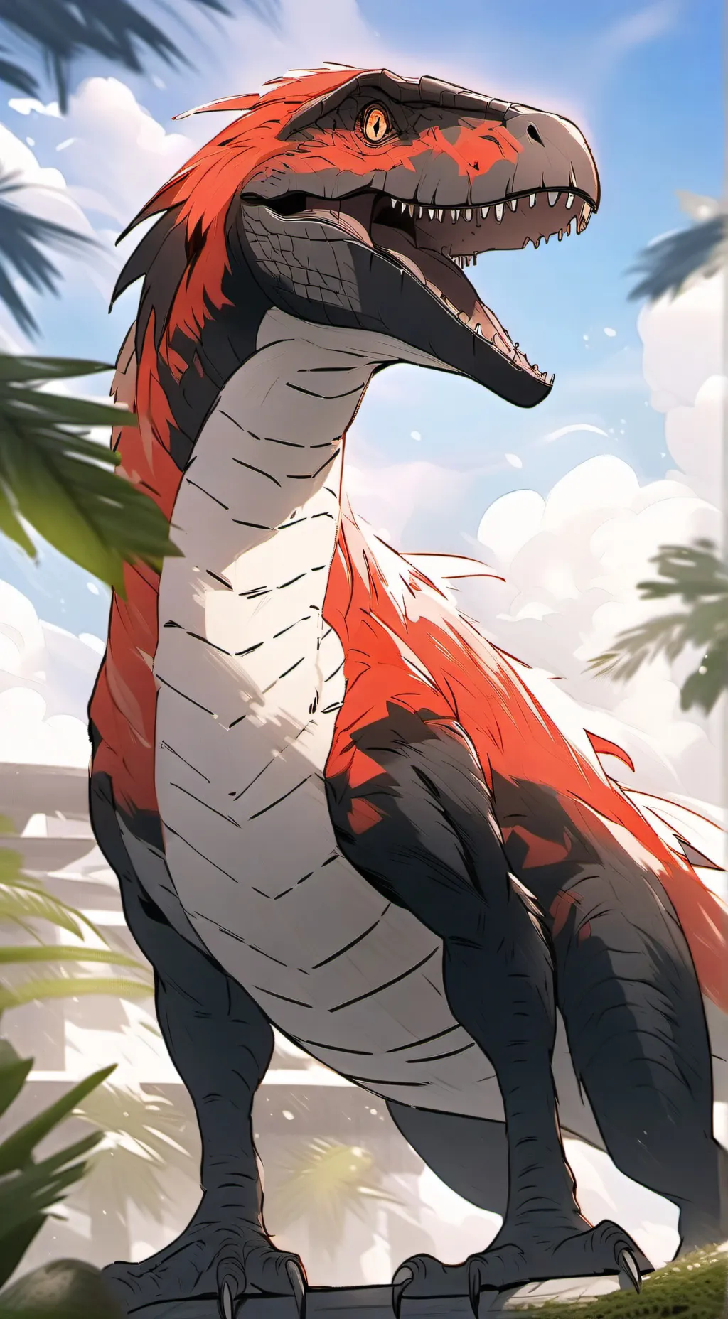 ai character: Koi background