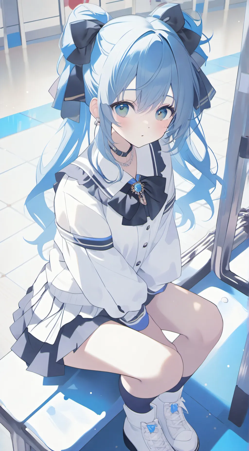 ai character: lockerroom background