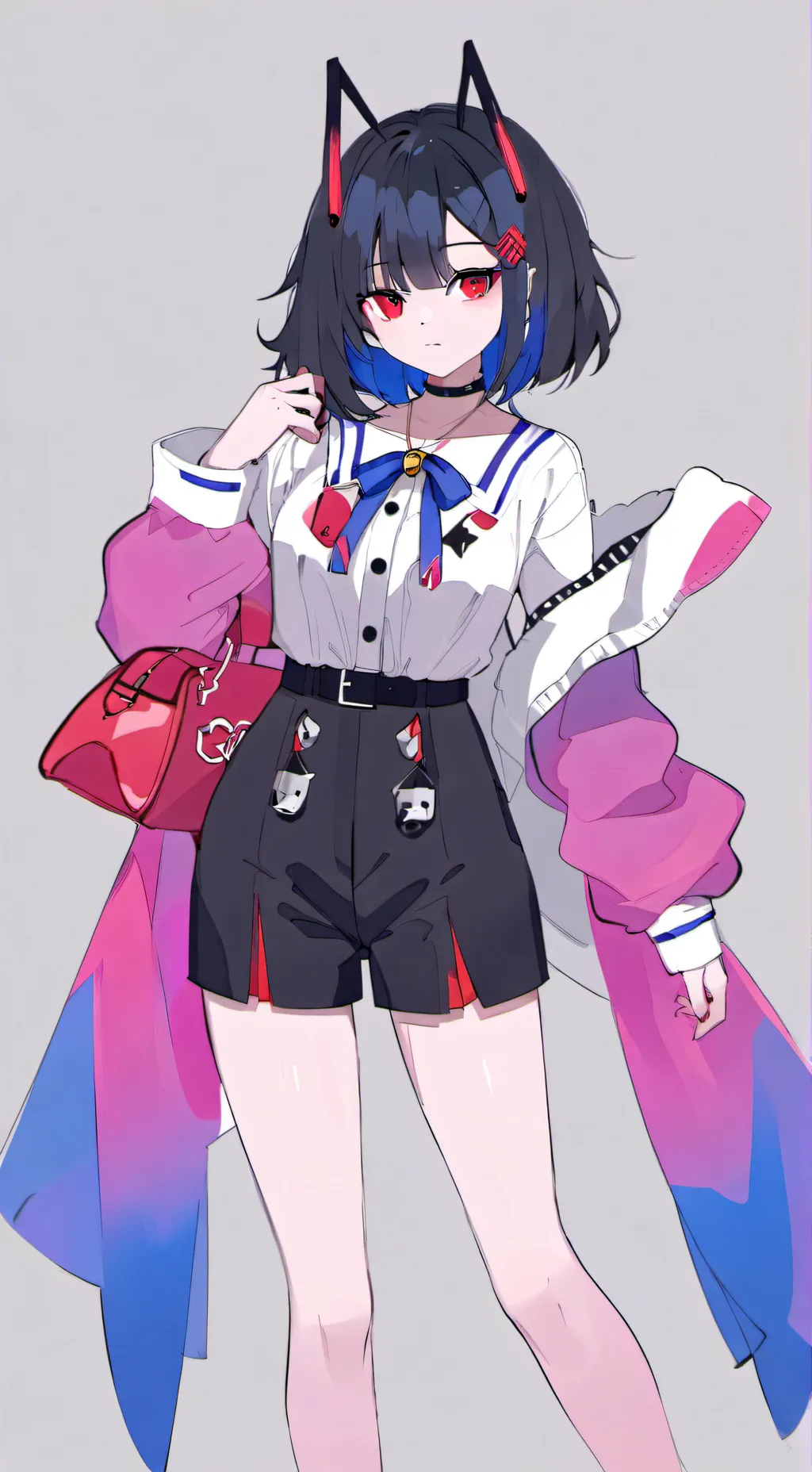 ai character: Luni gate ITA Evil background