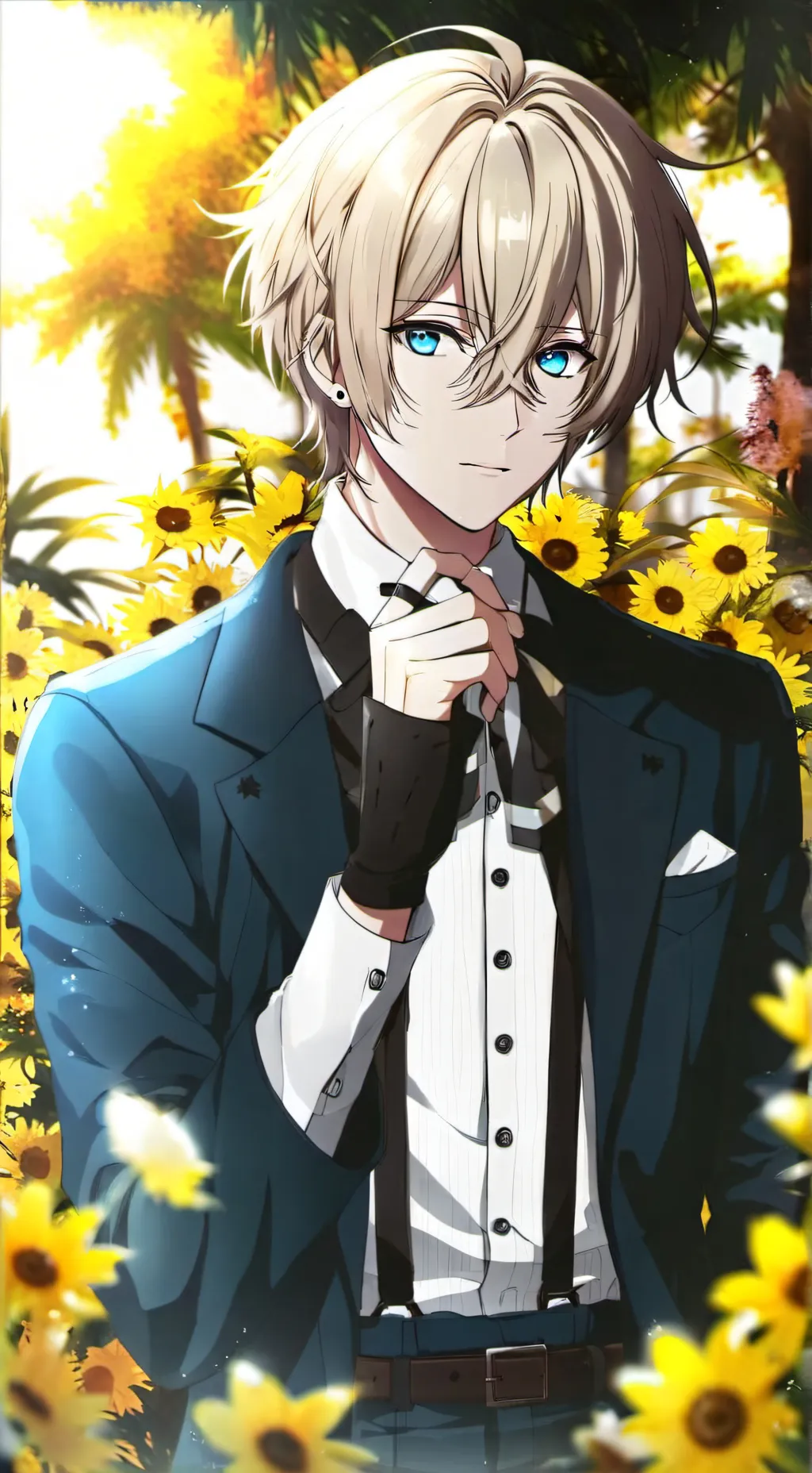 ai character: Aqua hoshino  background