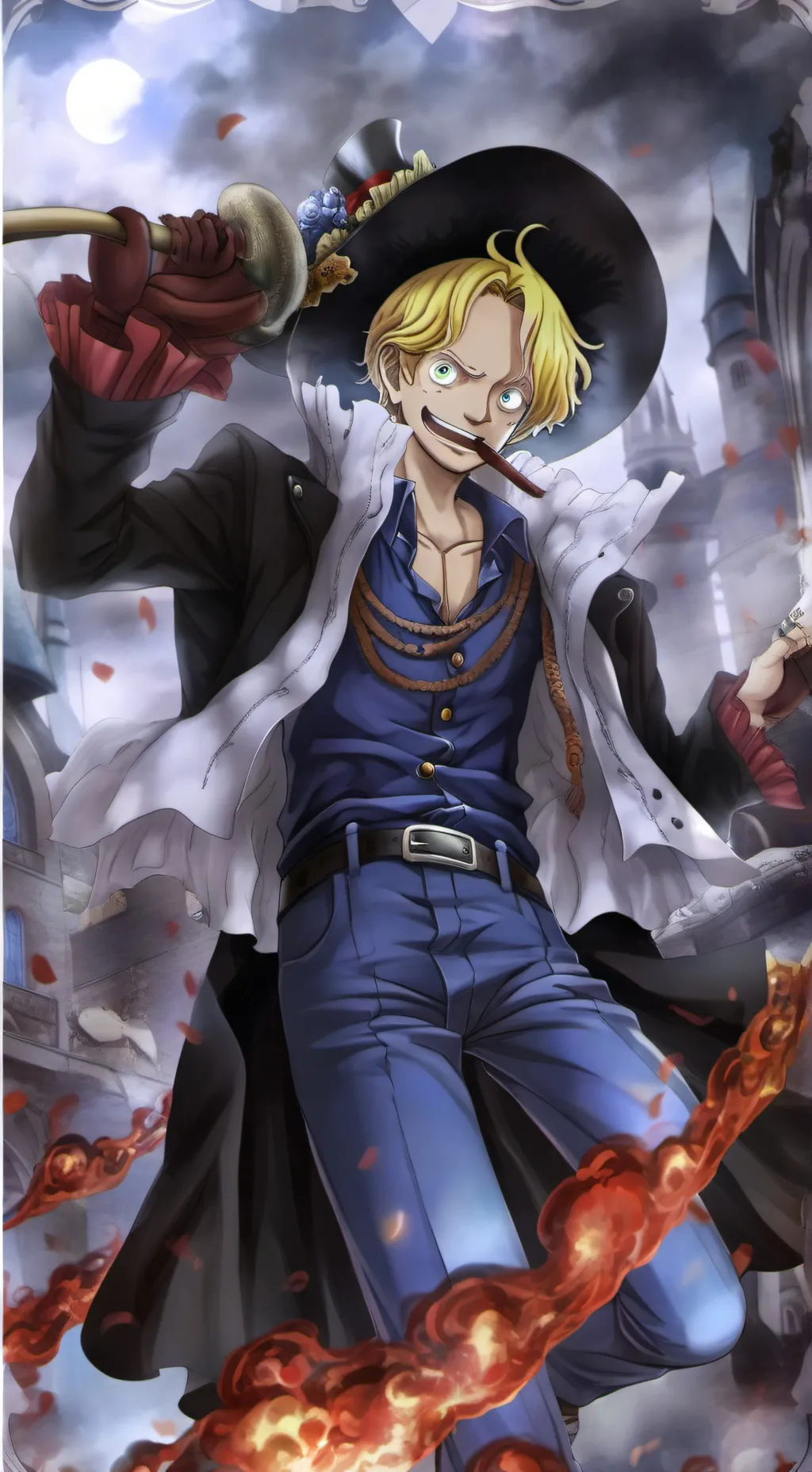 ai character: Sabo  background