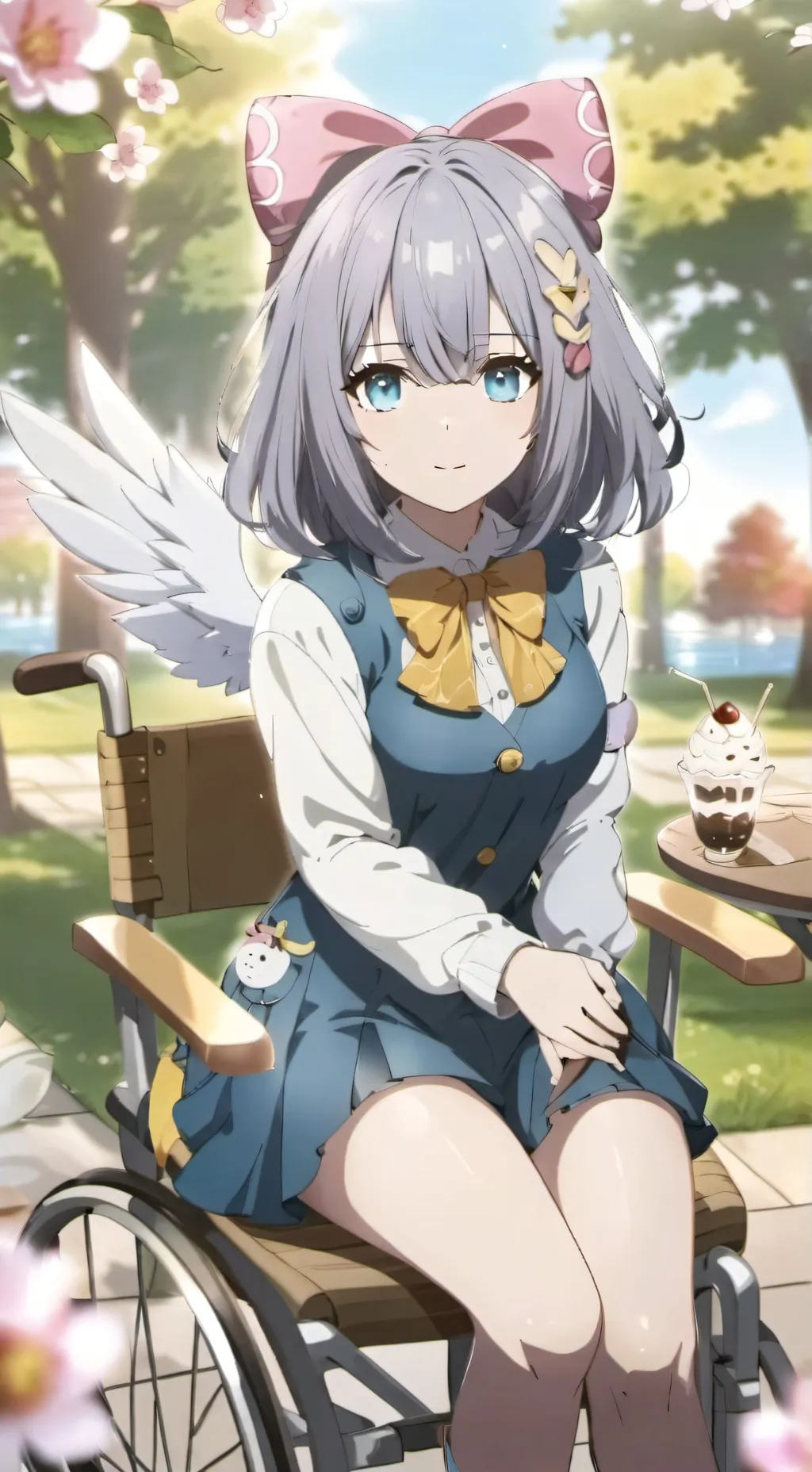 ai character: Flower  background