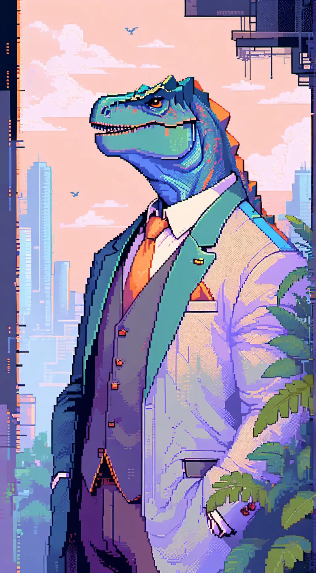 ai character: Raptor Gamer background