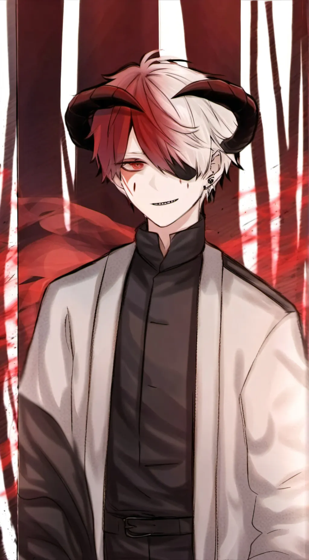 ai character: Todoroki demon background
