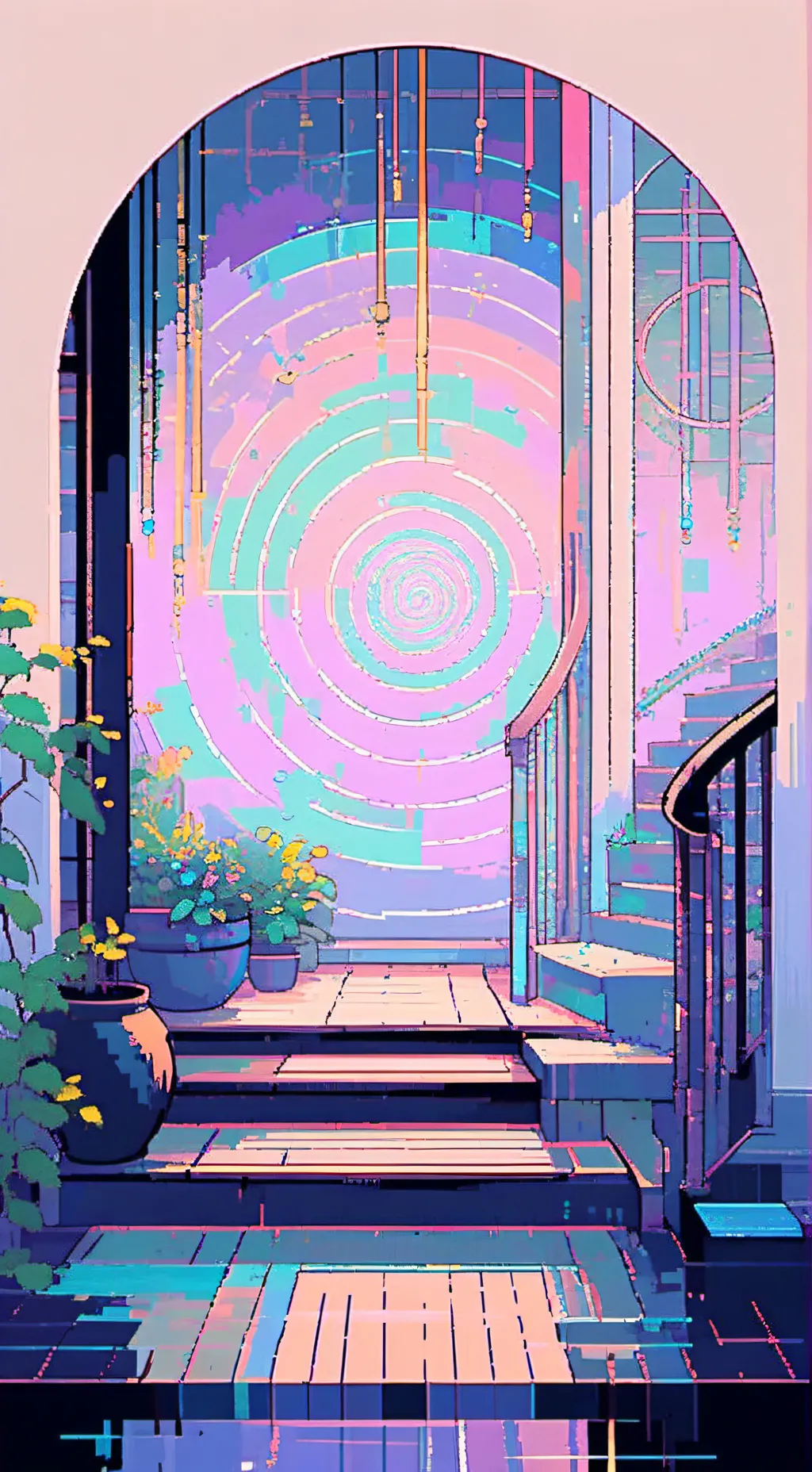 ai character: DW easter🐣🐰 background