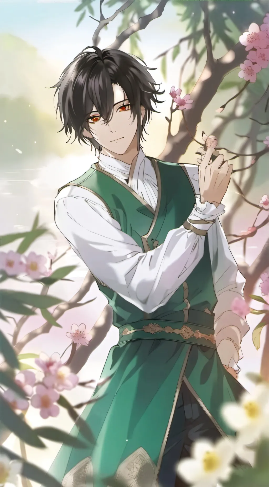 ai character: •°•☆max☆•°• background