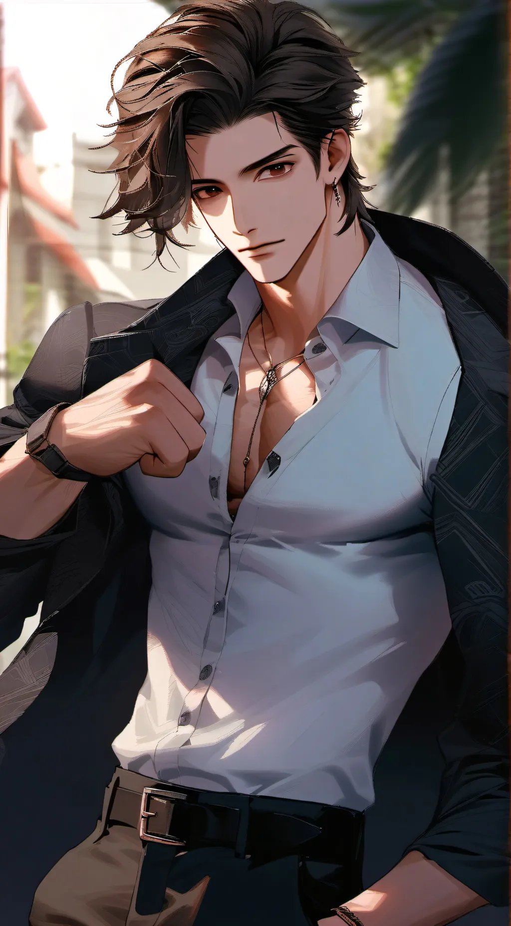 ai character: Leo background