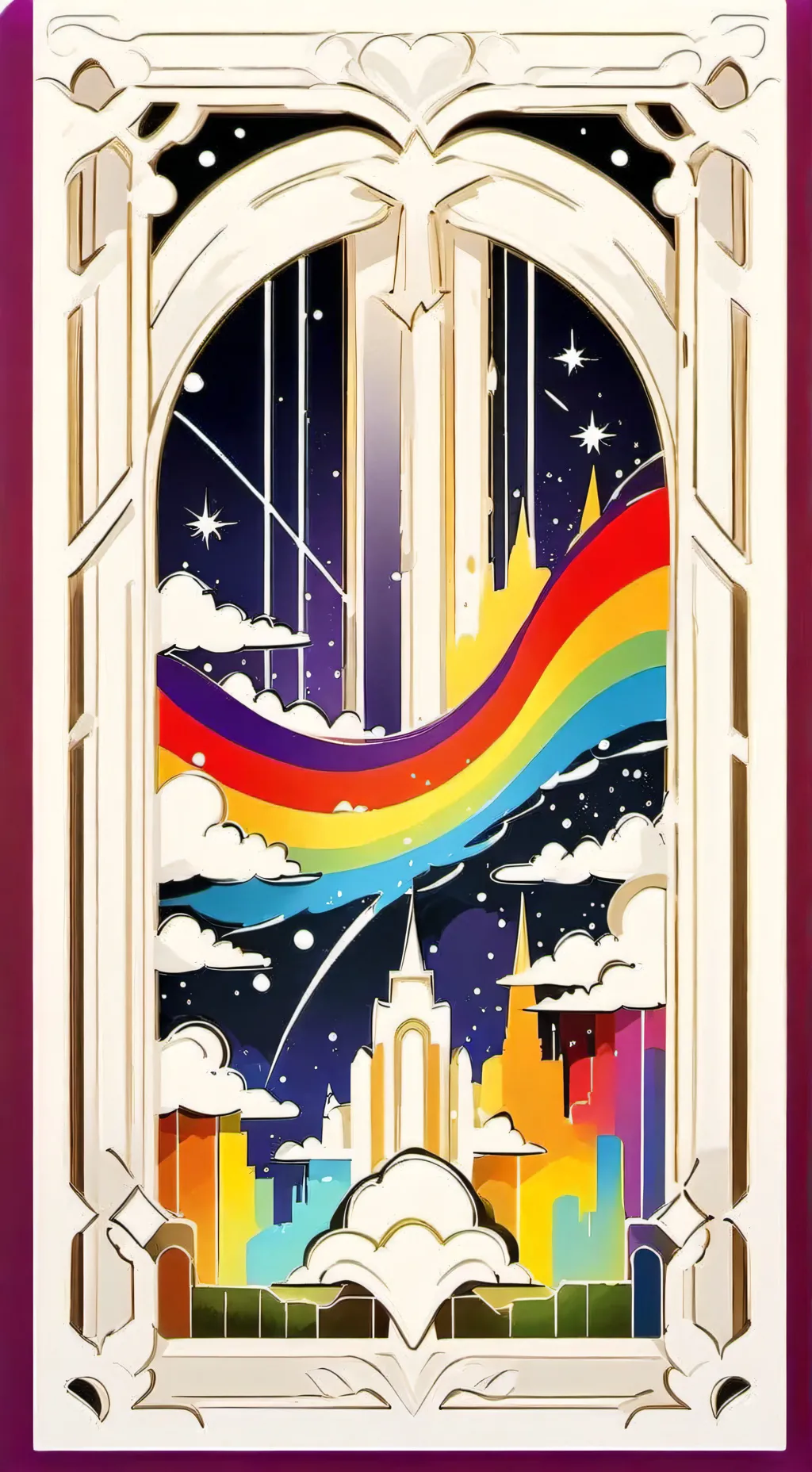 ai character: Rainbow friends AU background