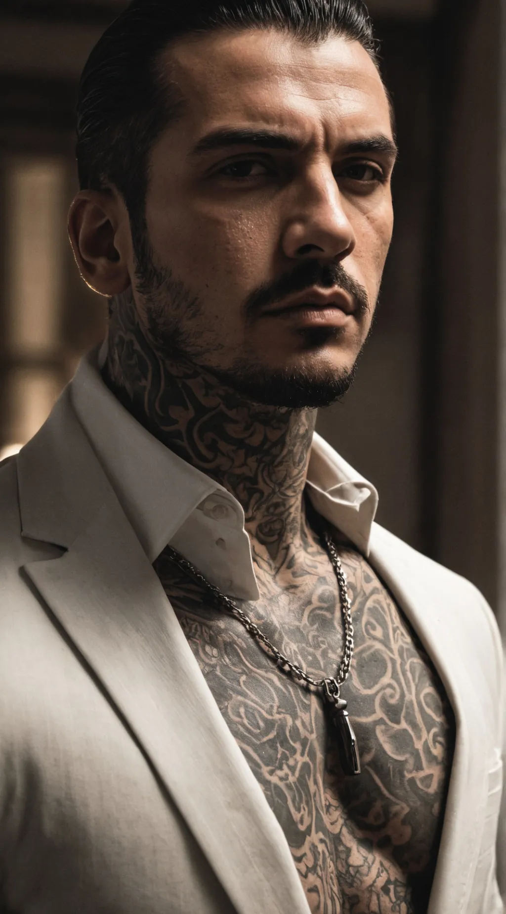 ai character: Leon Santiago  background