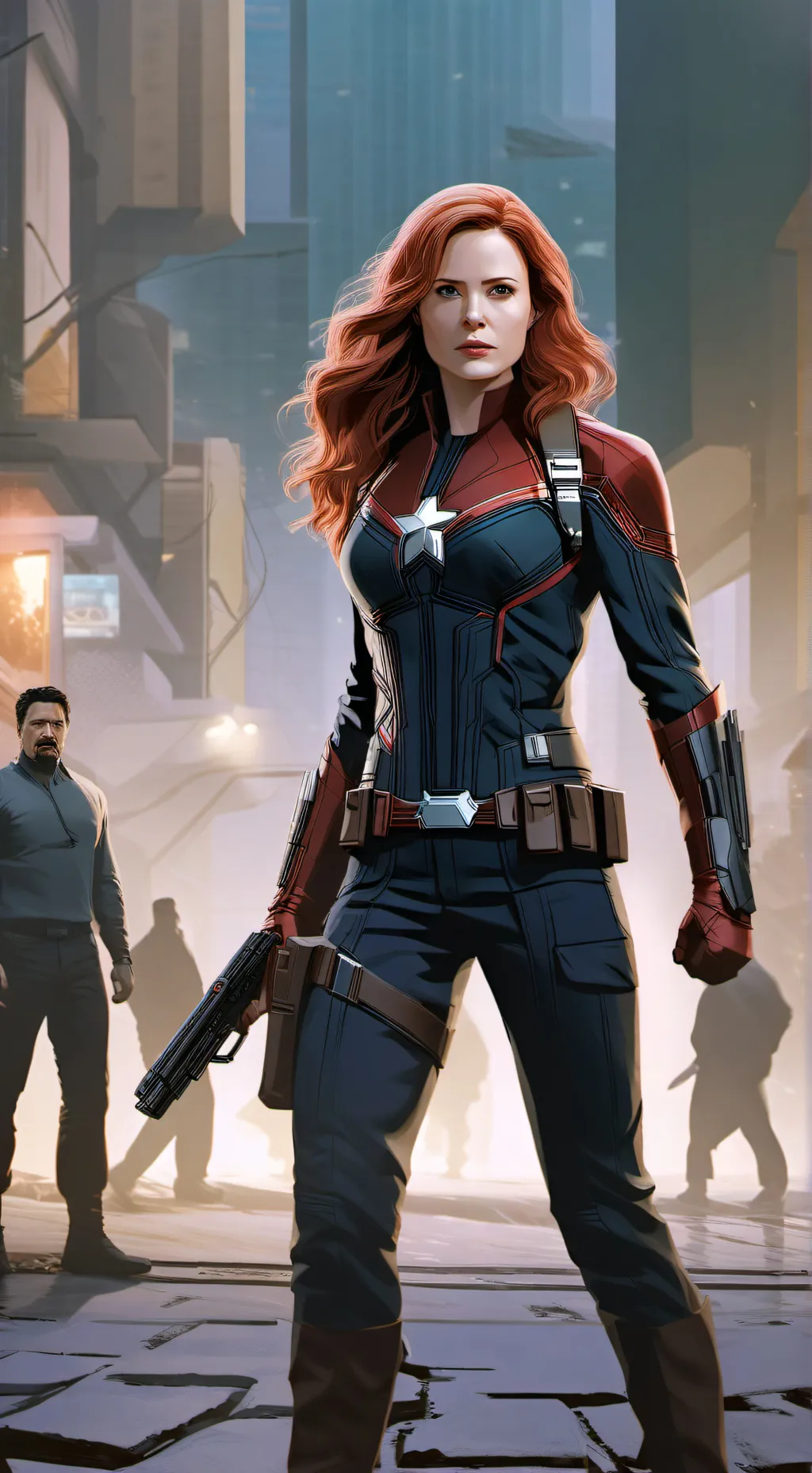 ai character: The Avengers background