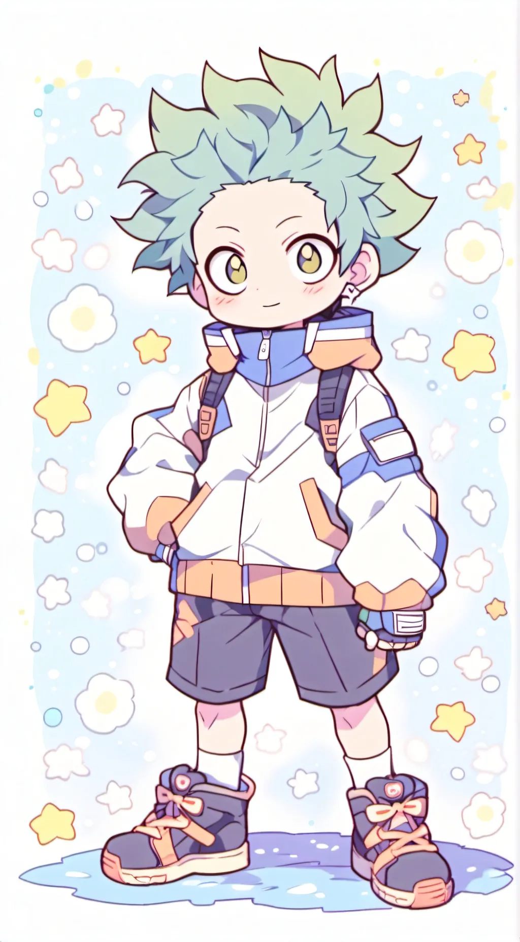 ai character: MHA Sleepover background