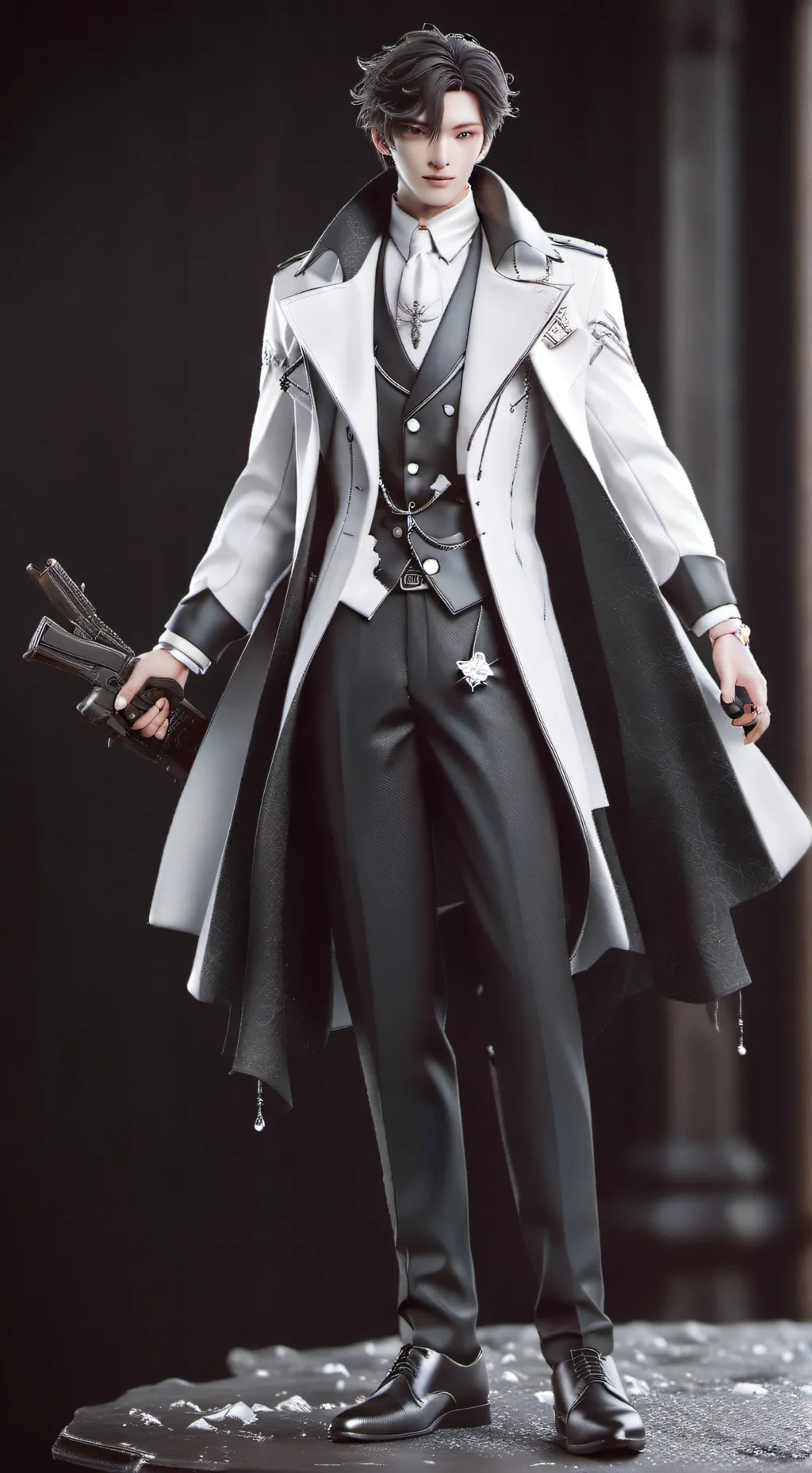 ai character: Gray el papucho background