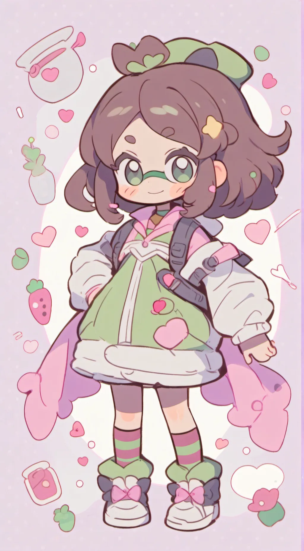 ai character: olive the olive 🍕 background