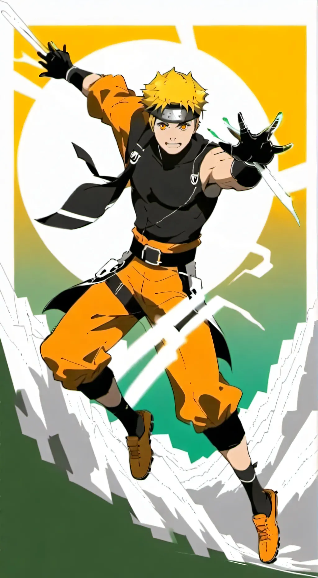 ai character: naruto uzomaki  background