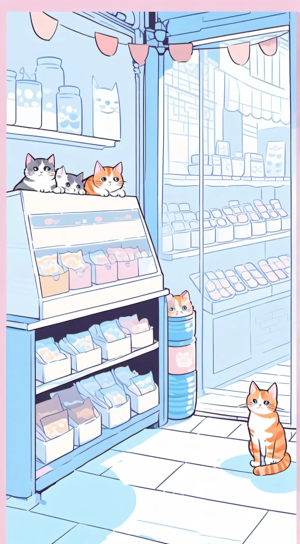 ai character: Selling background