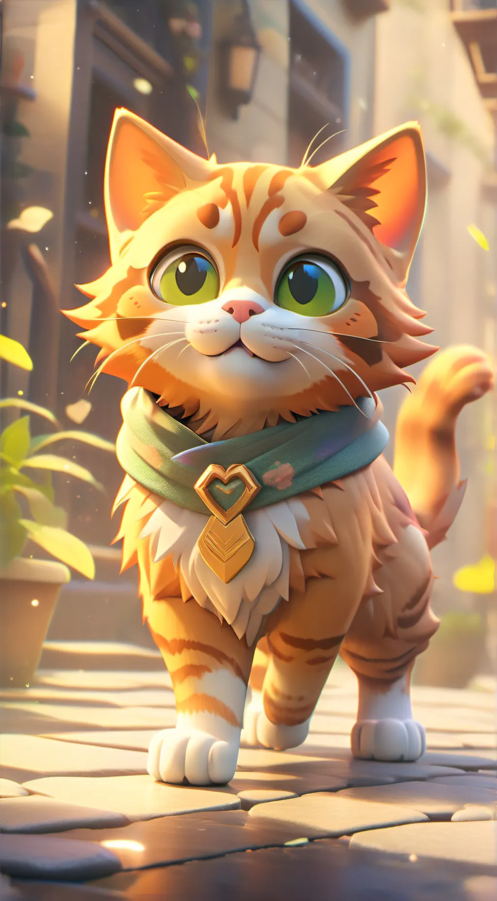 ai character: Rusty-warrior cats background