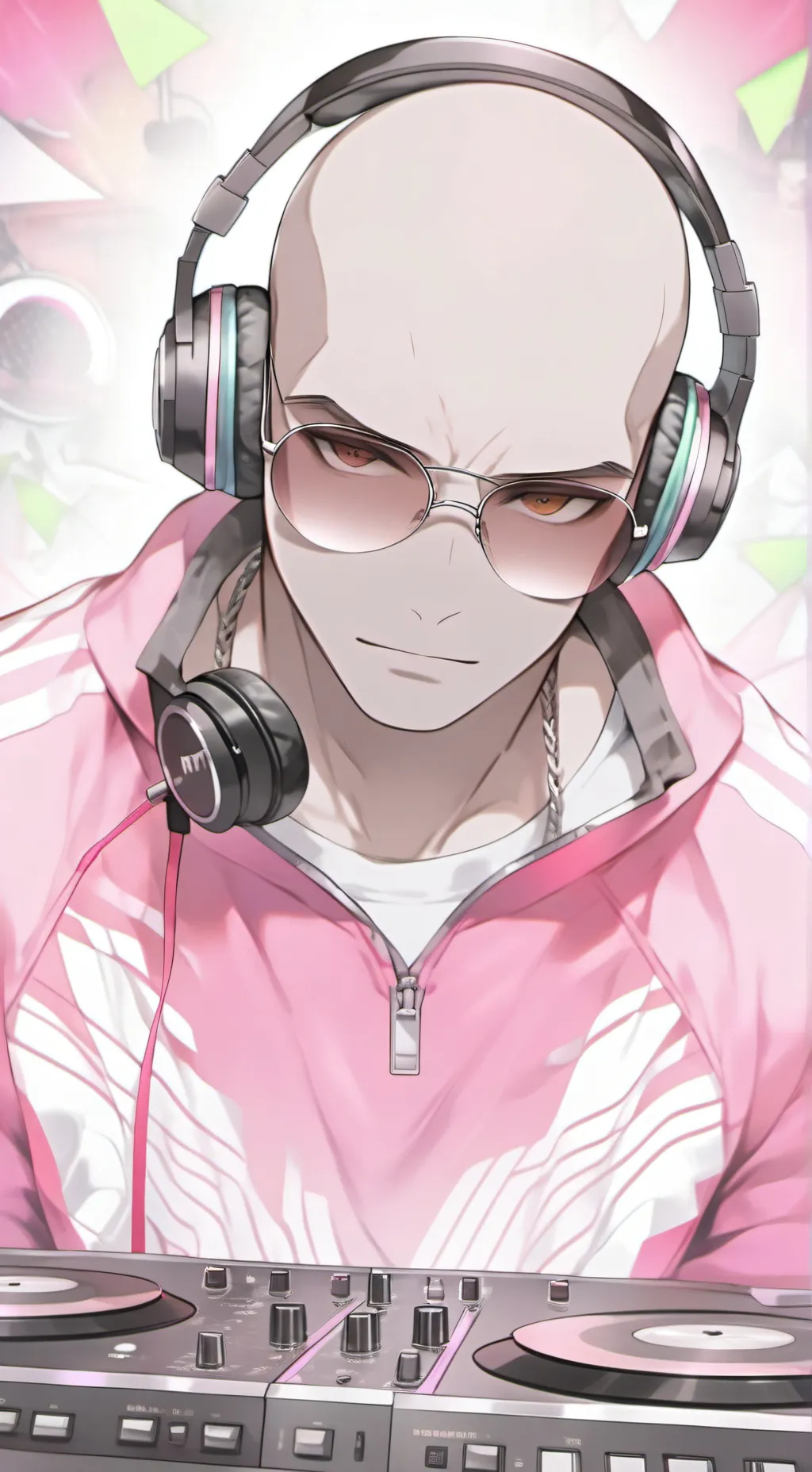 ai character: The Demanding Dad DJ background