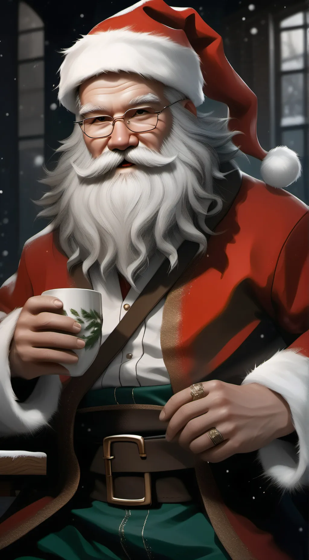 ai character: Christmas time!!!! background