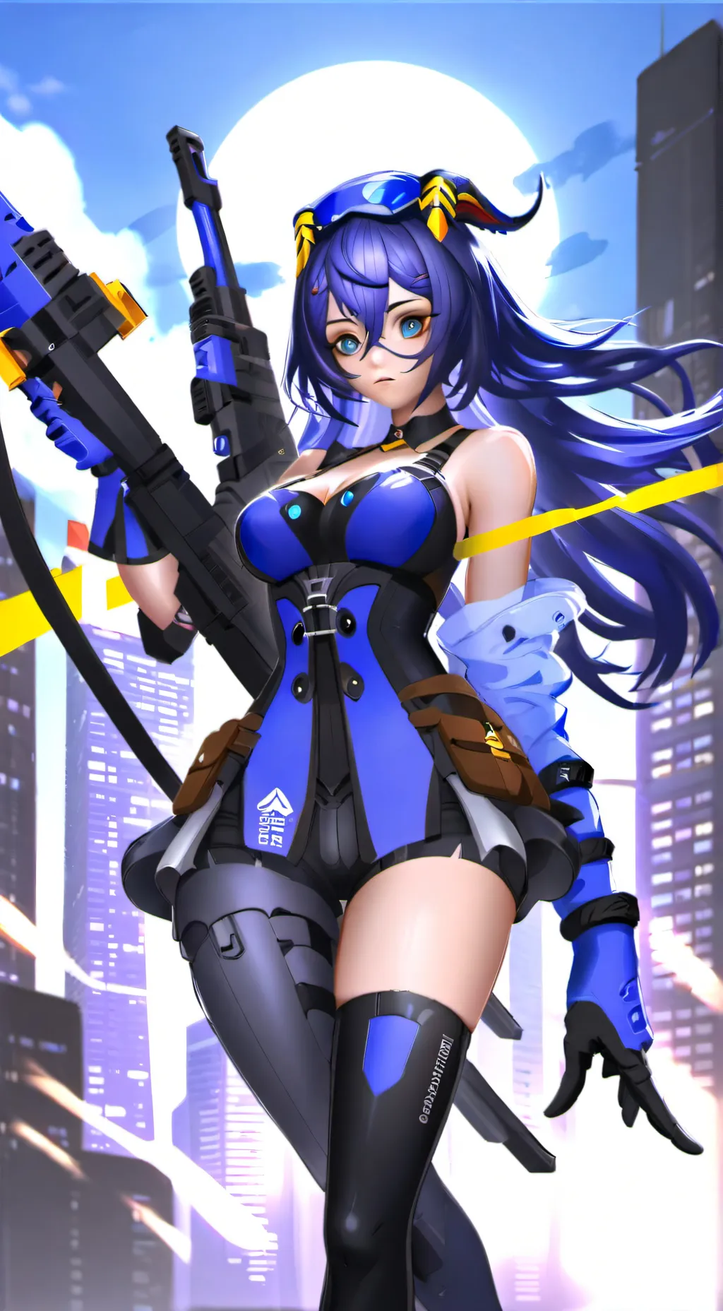 ai character: Azura Bluegrass background