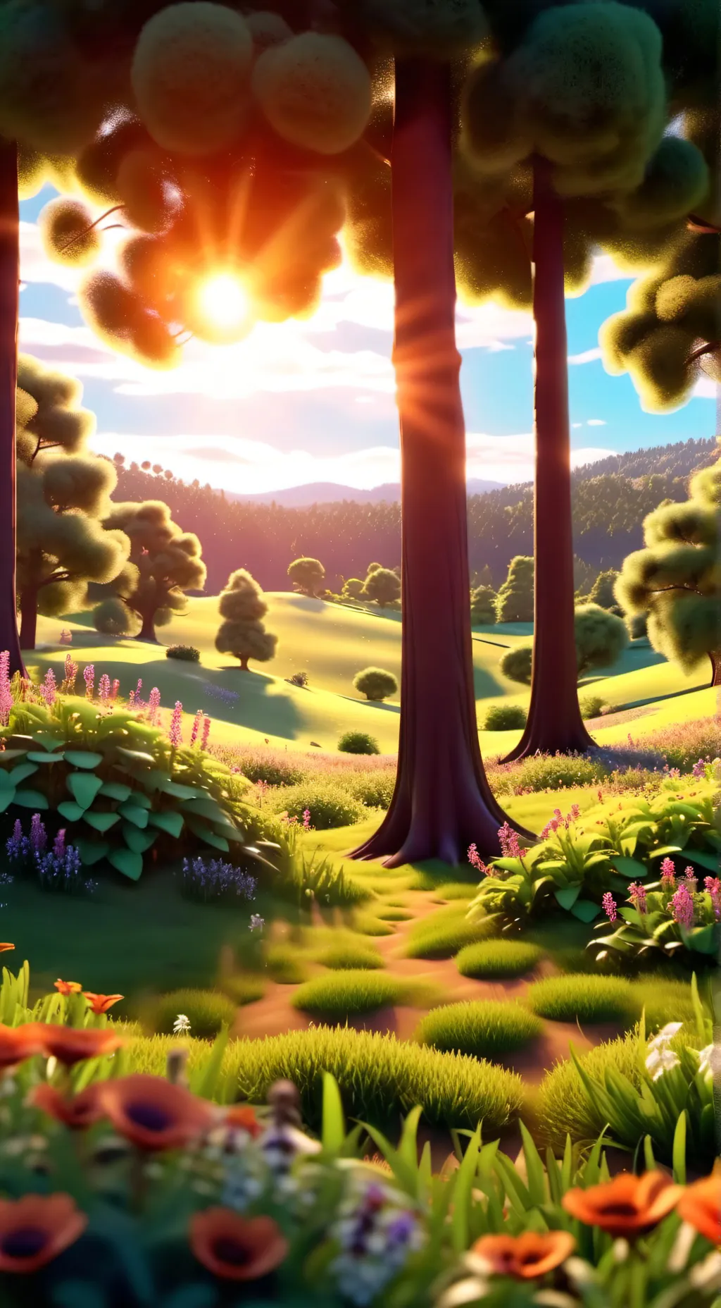 ai character: Sundrop background