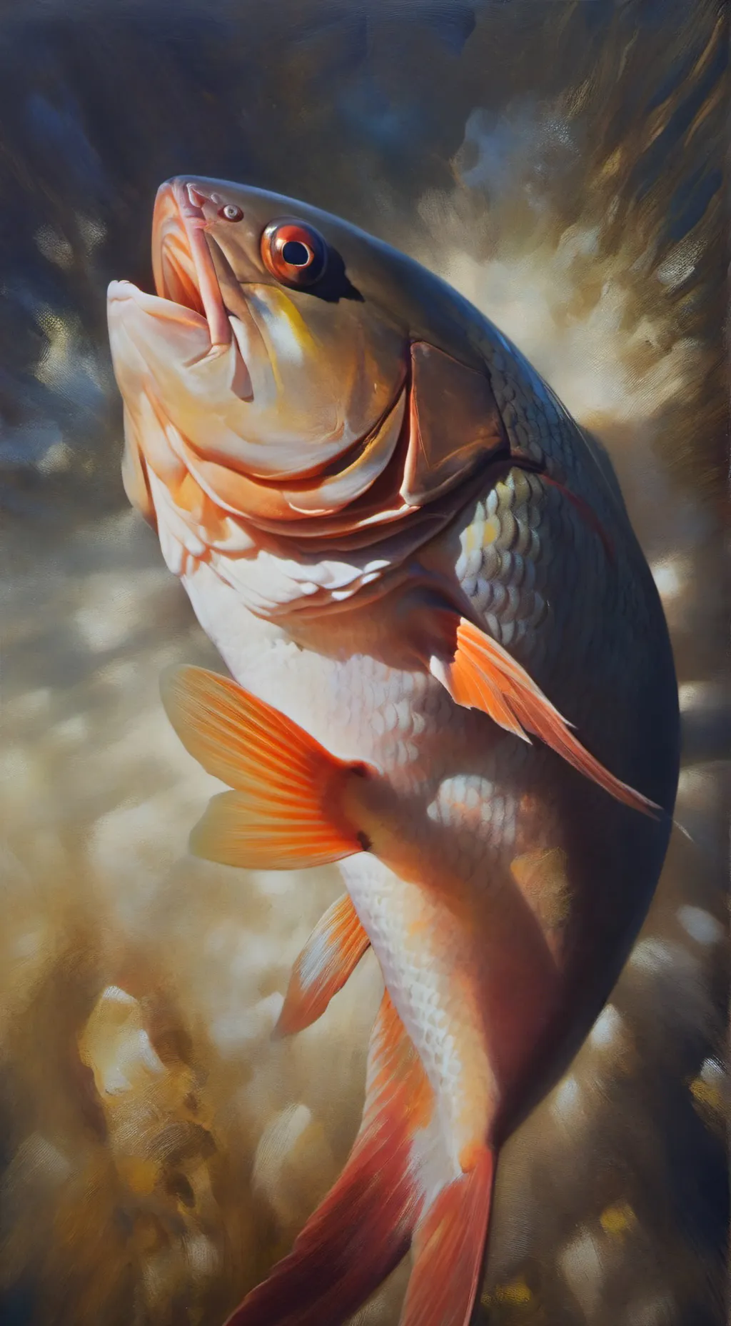 ai character: fish background