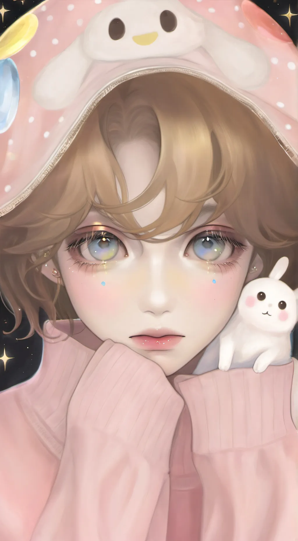 ai character: Moonflower background