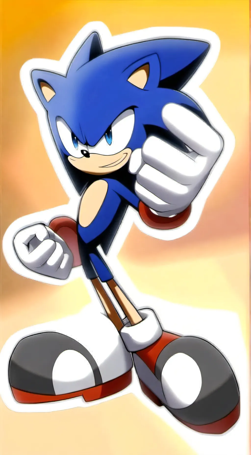 ai character: shadow and sonic background