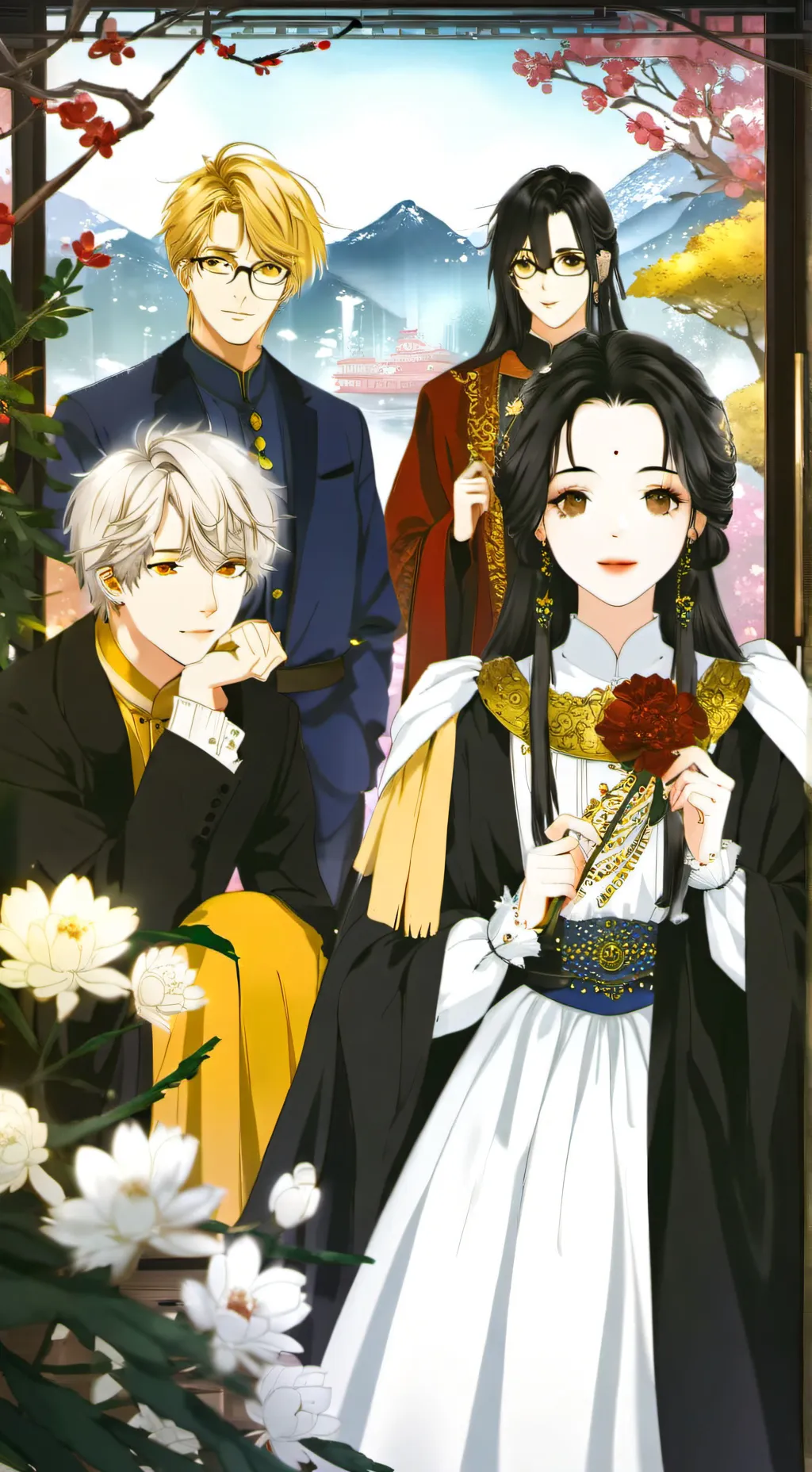 ai character: ERI+KOTA  background