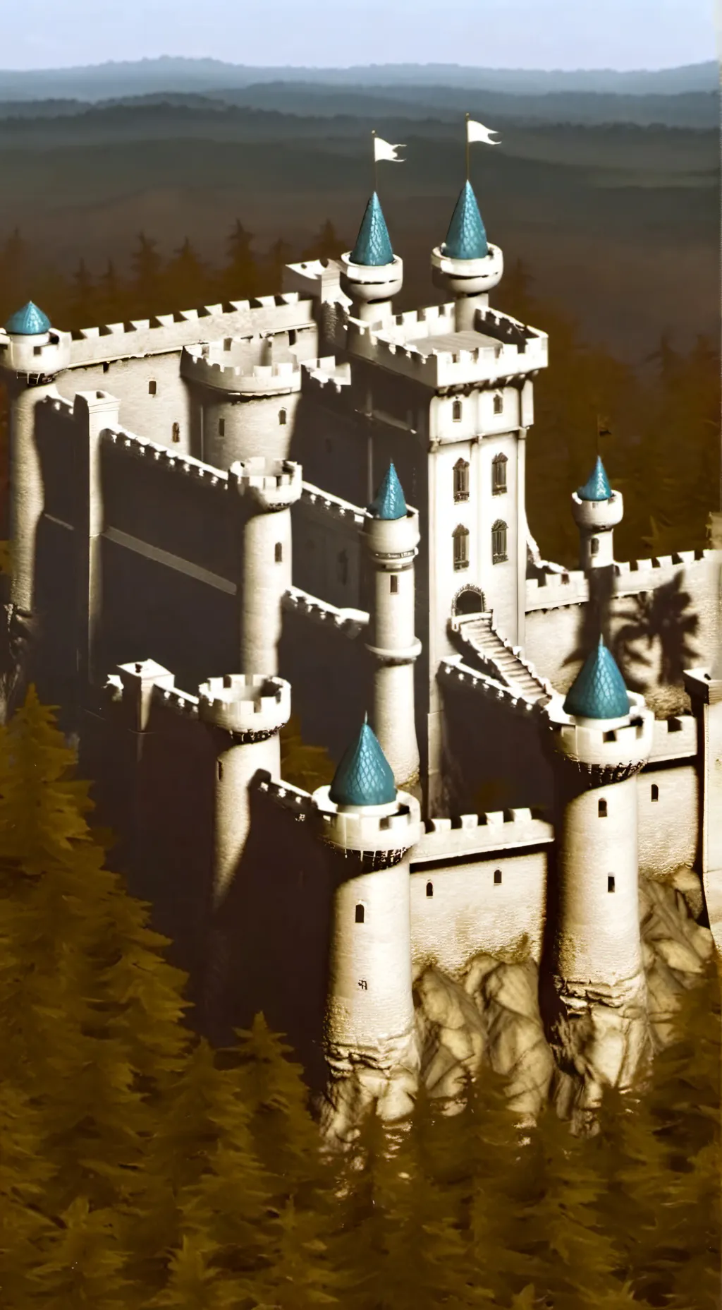 ai character: medieval journey background