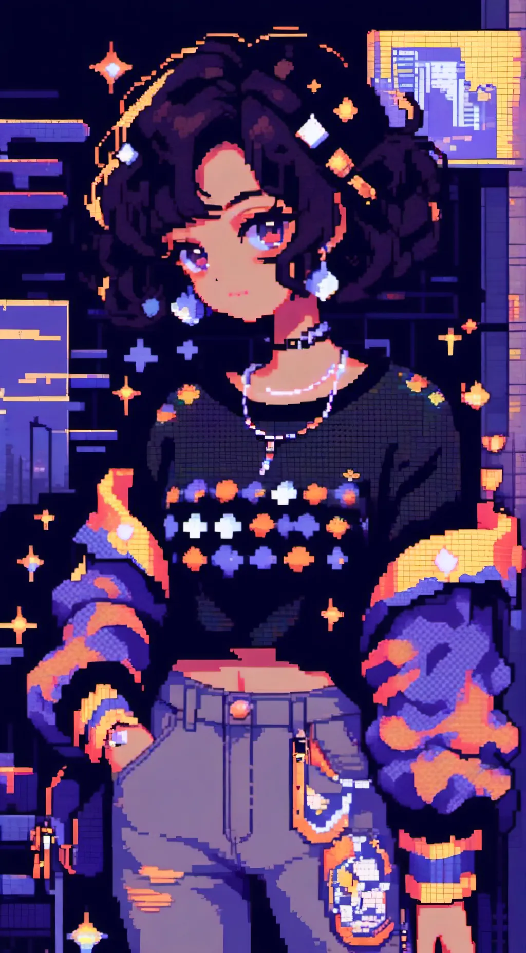 ai character: Abigail ♡ background