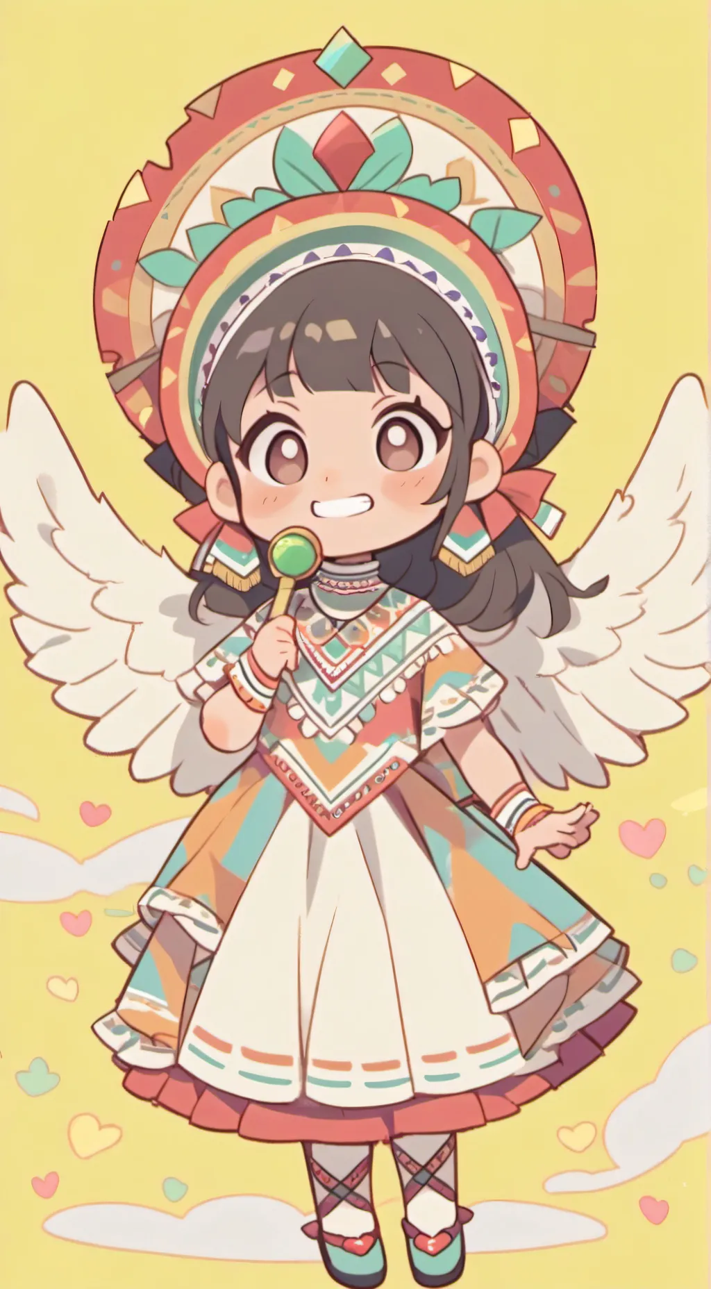 ai character: azuki  la espera background