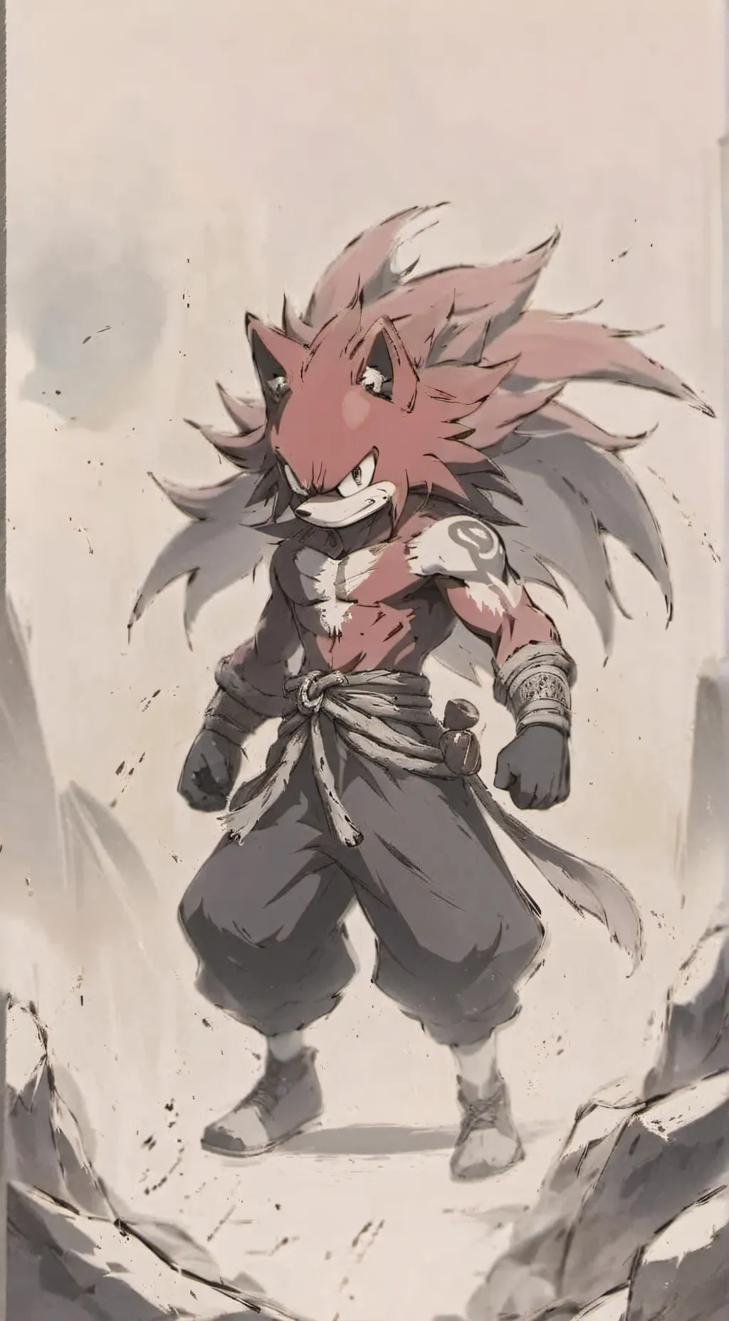ai character: knuckles Aprobando background