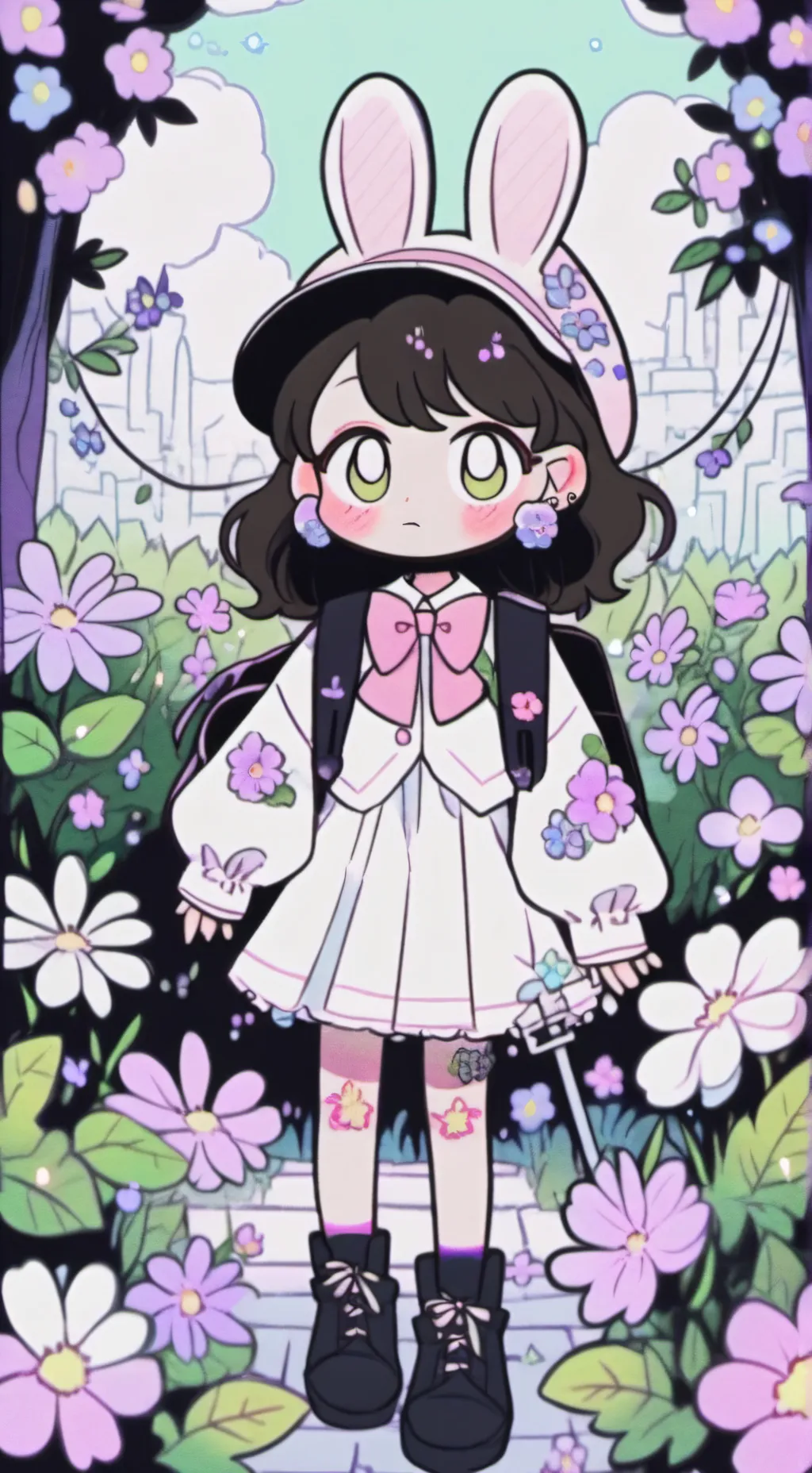 ai character: macchan & mocchan background