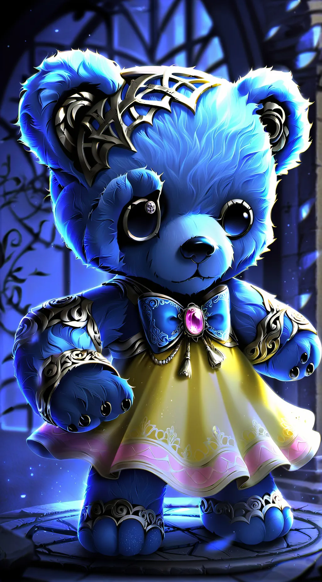 ai character: Plushy the Stuffy background