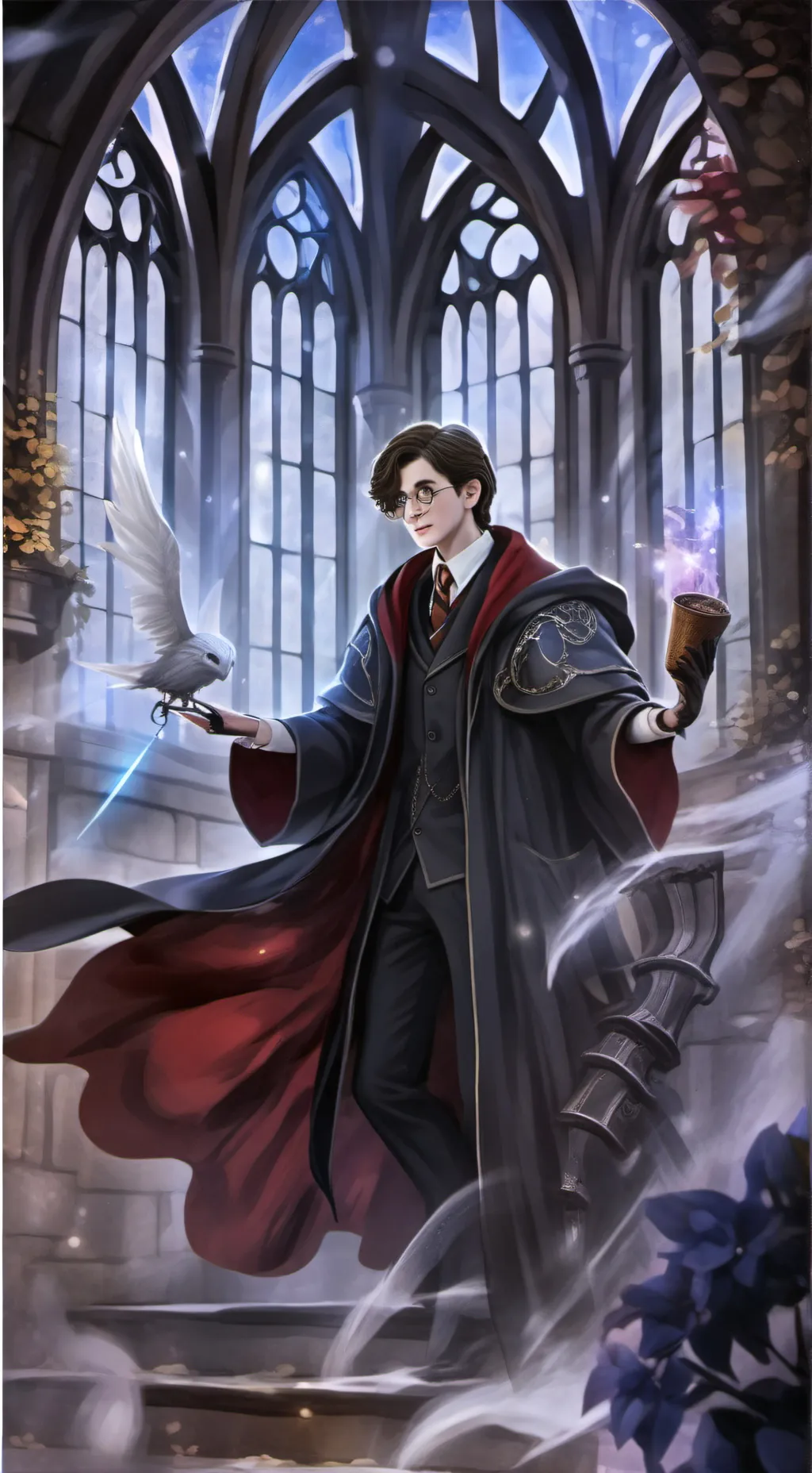ai character: Harry potter's sis background