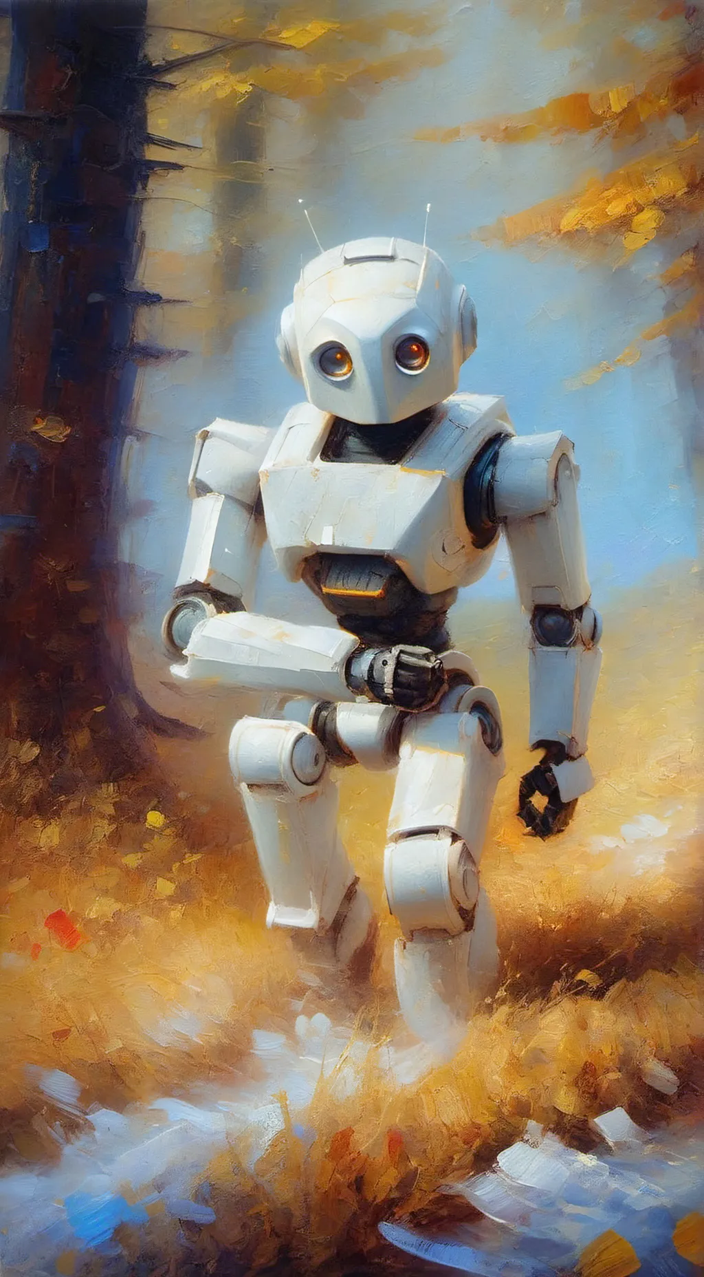 ai character: talkie the robot  background