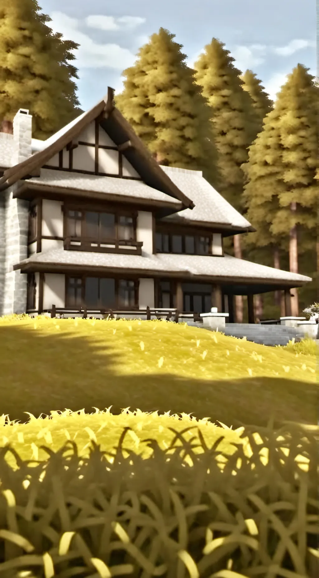 ai character: grass background