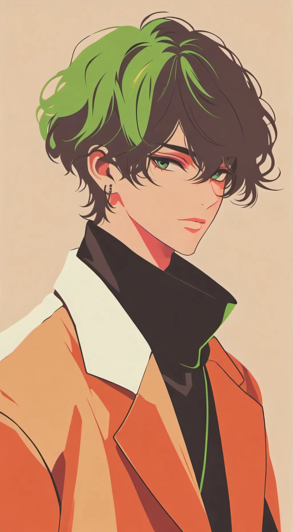 ai character: 🖤Isaac 💚 background